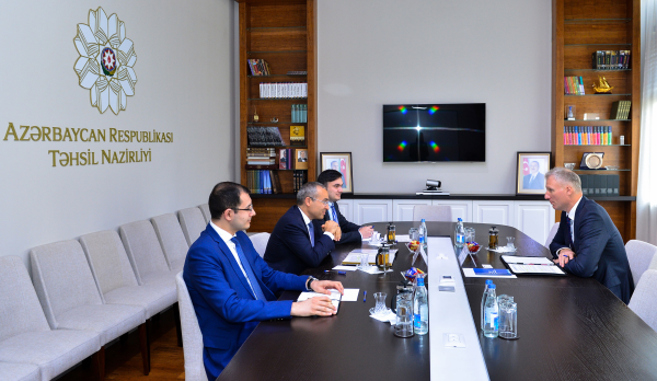 Təhsil naziri Avropa İttifaqının Azərbaycandakı Nümayəndəliyinin yeni təyin olunmuş rəhbəri ilə görü
